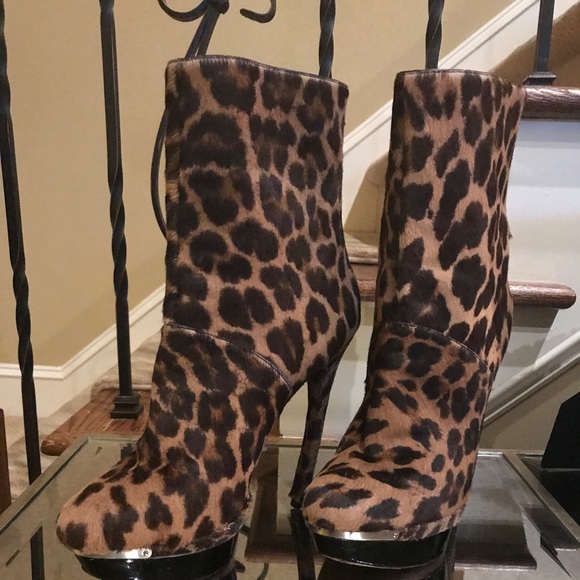 Brian Atwood cheetah hair boots - Picture 2 of 3